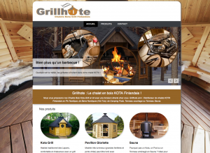 Grillhote : revendeur de chalets en bois finlandais Kota GRill, kota sauna, pod, tonneau, hot tub